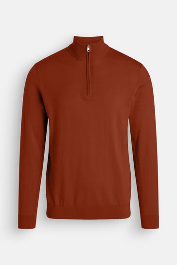 SELECTED Wollmix-Troyer orangerot