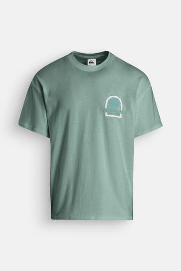 QUIKSILVER T-Shirt 'Sun Power' smaragdgrün
