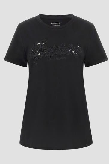 GUESS T-Shirt schwarz