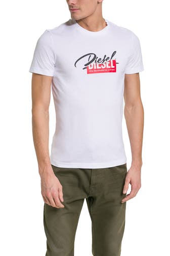 DIESEL T-Shirt 'Diegor' weiß