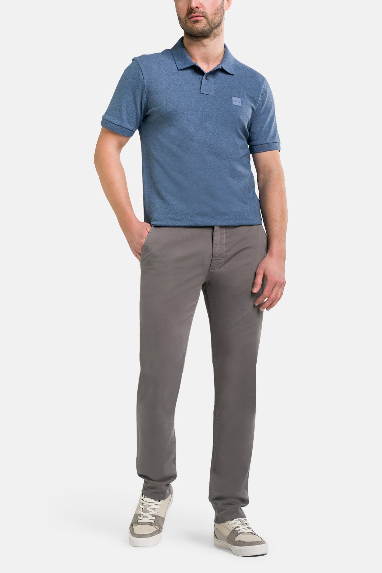 BOSS ORANGE Chino grau slim, Bild 1