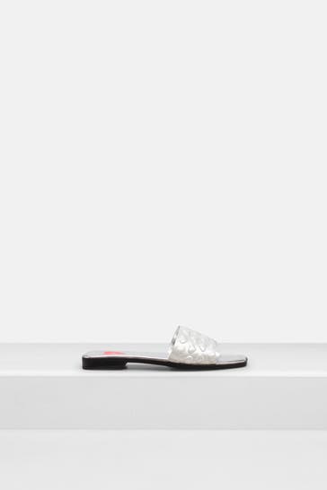 LOVE MOSCHINO Sandalen silber