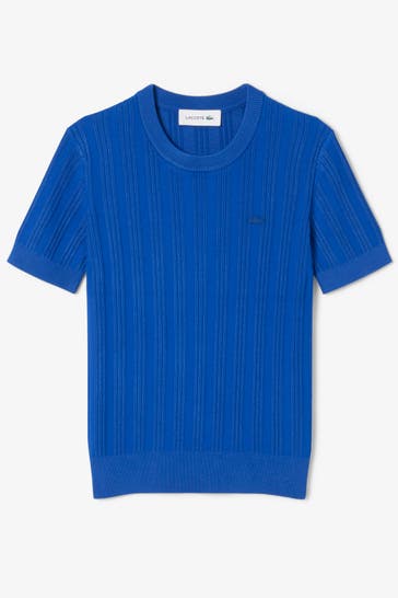 LACOSTE Strickshirt königsblau
