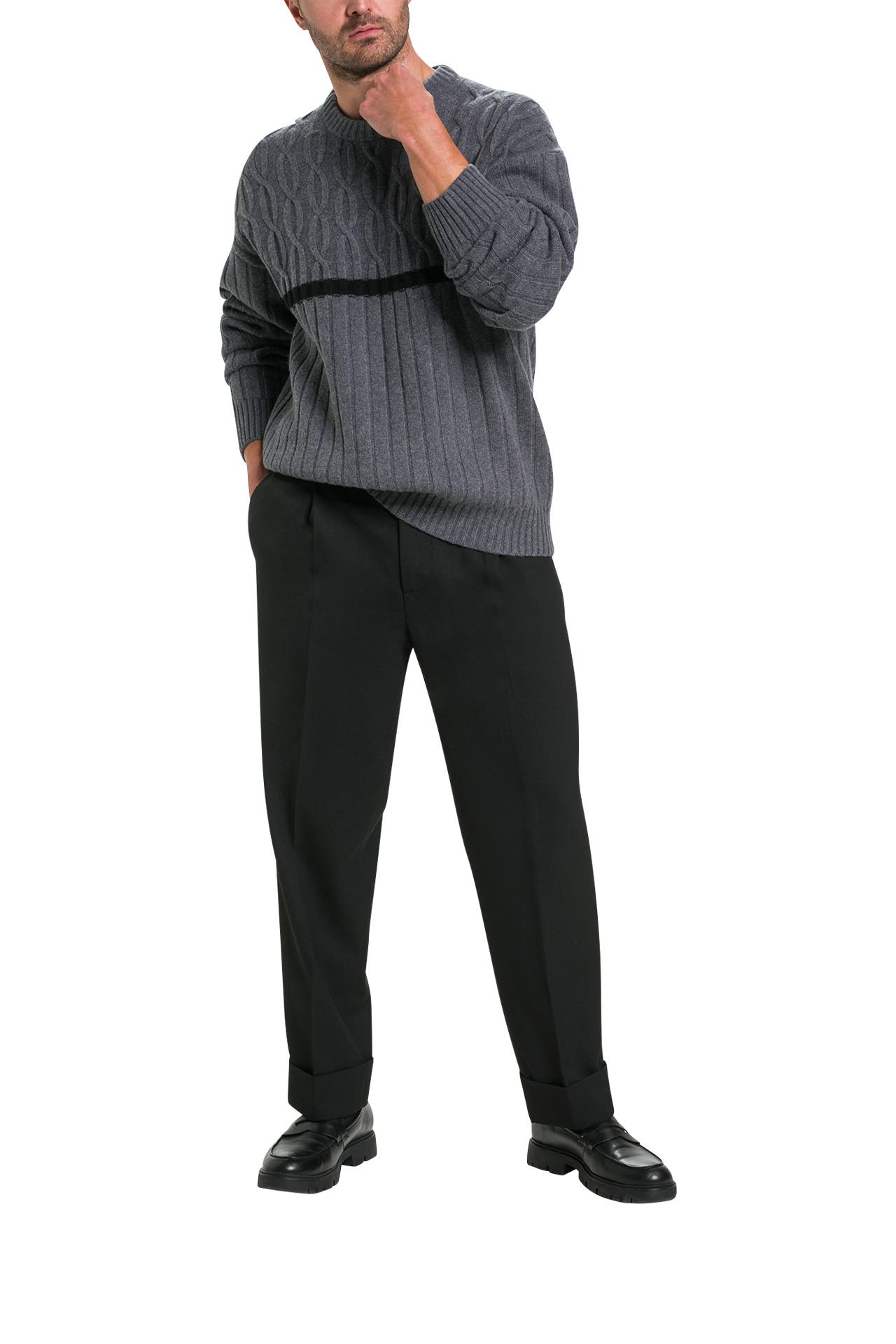FILIPPA K Wollpullover anthrazit, Bild 1