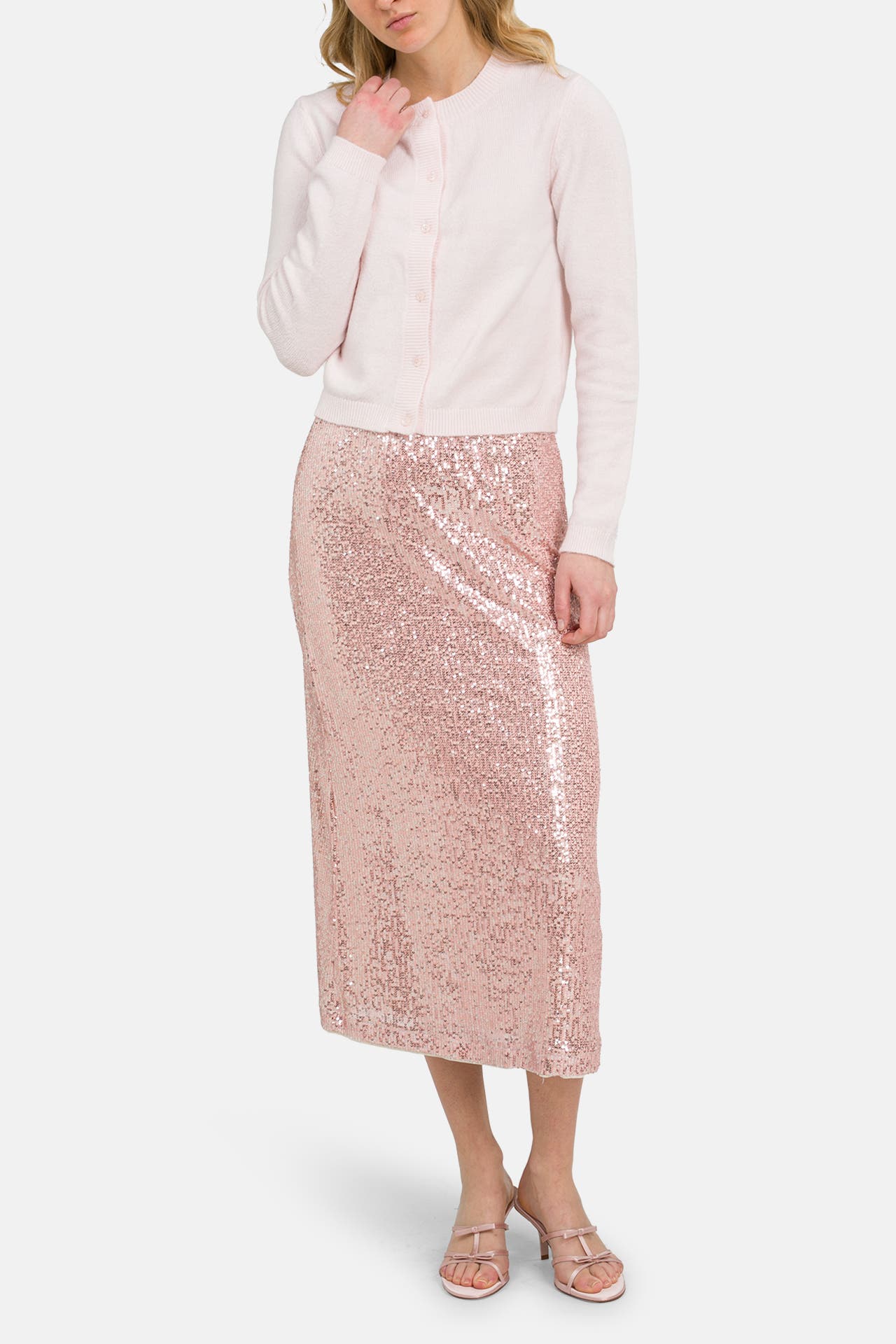 OUI Paillettenrock rosa, Bild 1