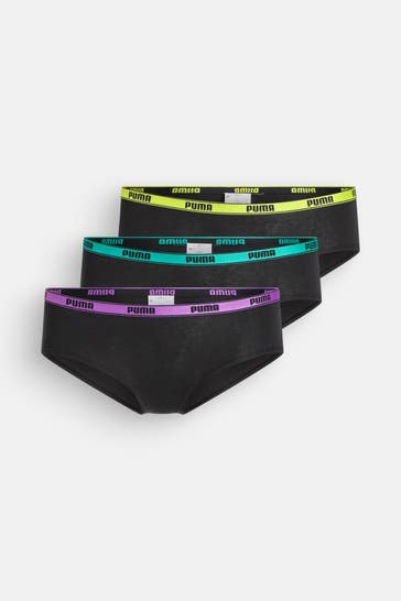 PUMA 3er-Pack Hipster schwarz