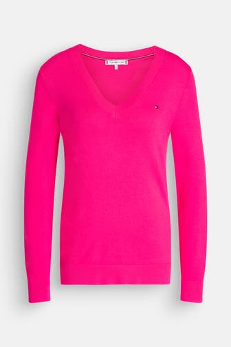 TOMMY HILFIGER Strickpullover magenta