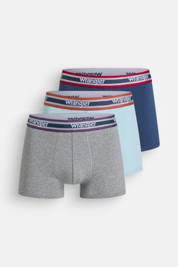 WRANGLER - 3er-Pack Boxer Trunks 'Connel' mehrfarbig