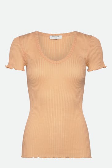 ROSEMUNDE Seidenmix-Shirt apricot