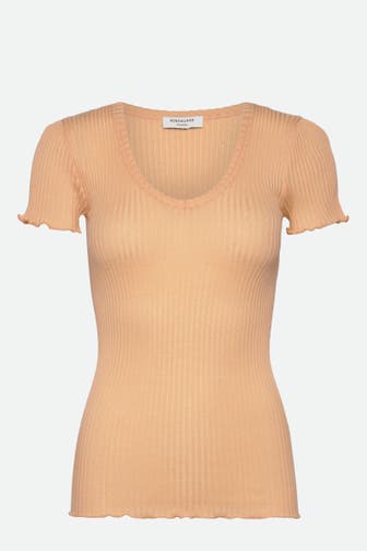 ROSEMUNDE Seidenmix-Shirt apricot