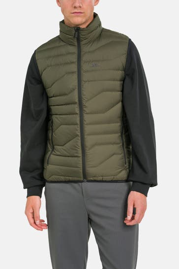 J.LINDEBERG SPORTSWEAR Daunenweste oliv
