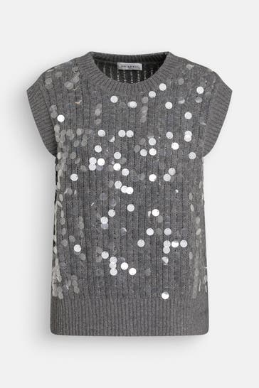 OH APRIL Strick-Pullunder 'Fia' grau