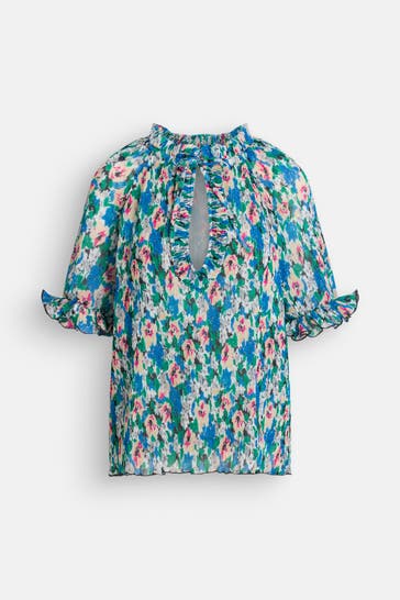 GANNI Blusenshirt gemustert