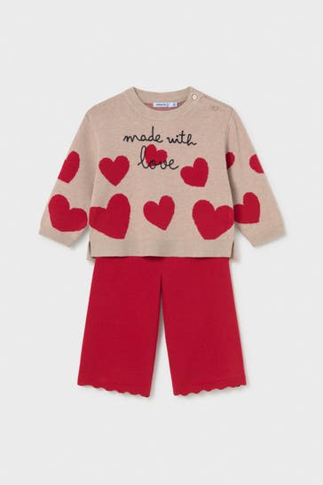 MAYORAL Set: Strickpullover und Strickhose