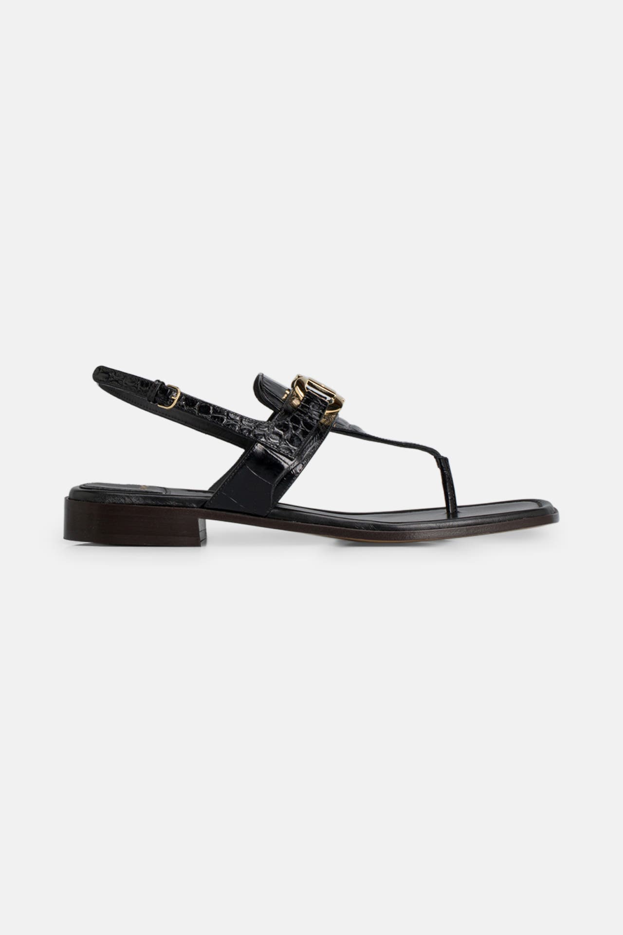 FERRAGAMO Leder-Sandalen 'Lula' schwarz, Bild 1
