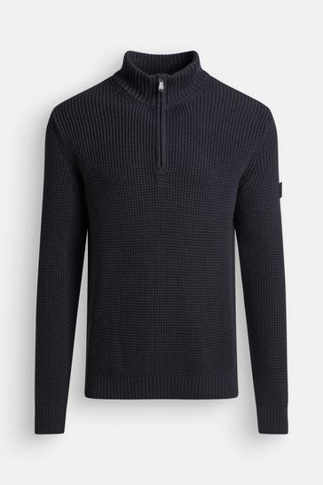 JOOP! JEANS Strick-Troyer 'Henrios' nachtblau