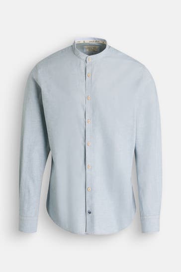 COLOURS & SONS Leinenmix-Hemd hellblau