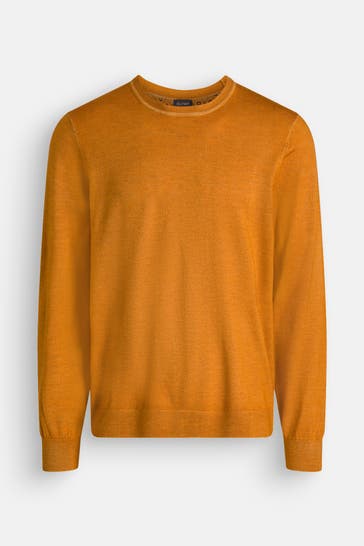 OLYMP Schurwoll-Pullover dunkelorange