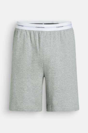 CALVIN KLEIN Pyjamashorts hellgrau