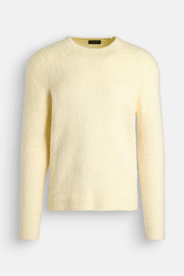 ROBERTO COLLINA Strickpullover pastellgelb