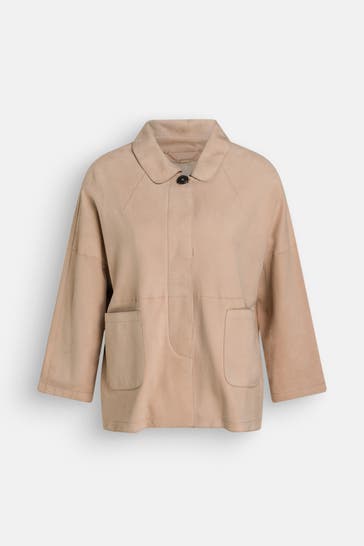 MABRUN Lederjacke 'Stelle' beige