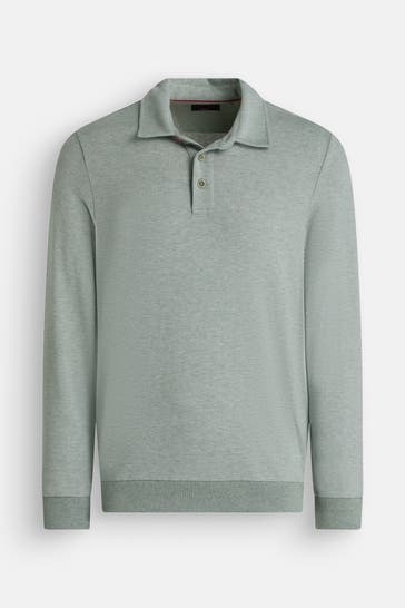 NEW ZEALAND AUCKLAND Langarm-Polo jade