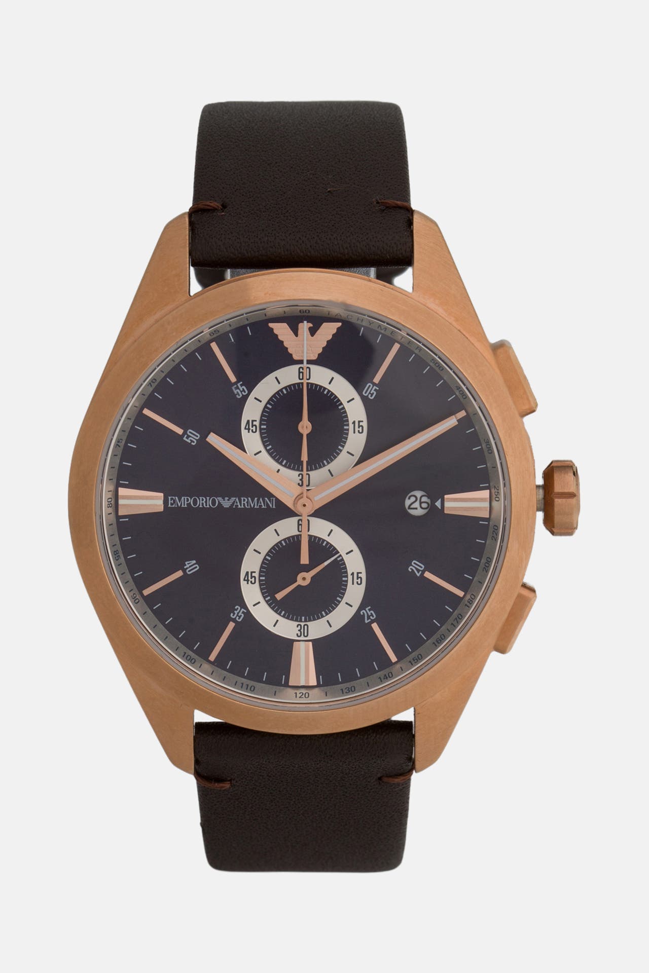 EMPORIO ARMANI Chronograph dunkelbraun, Bild 1