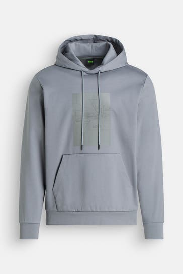 BOSS Hoodie 'Soody Mirror' grau