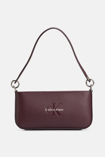CALVIN KLEIN Schultertasche bordeaux