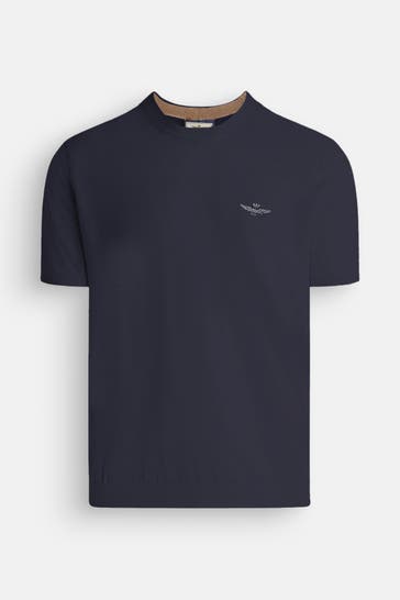 AERONAUTICA MILITARE Leinenshirt dunkelblau