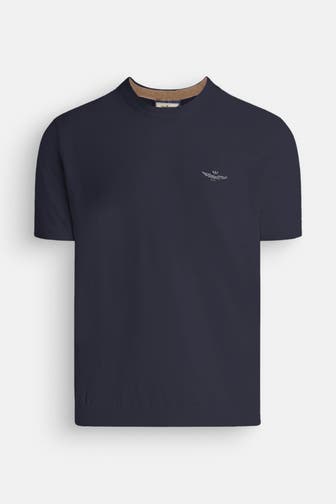AERONAUTICA MILITARE Leinenshirt dunkelblau
