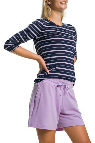 ICEBREAKER Longsleeve gestreift navy