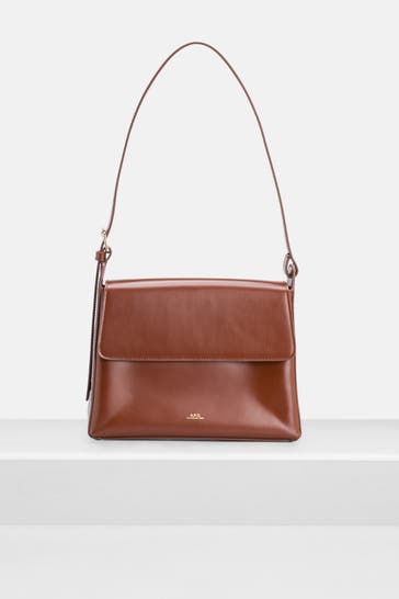 A.P.C. Schultertasche 'Virginie' cognac