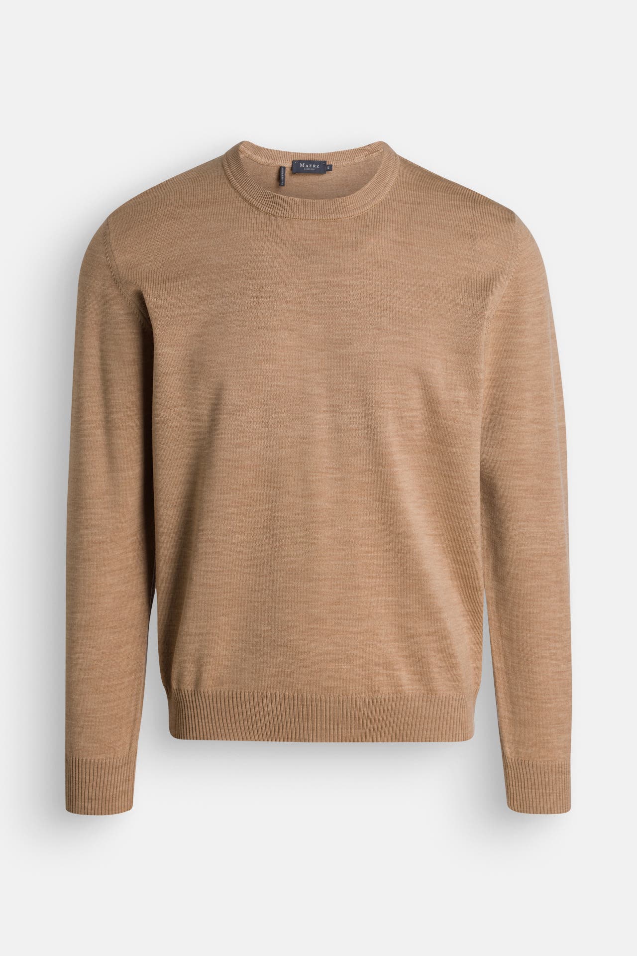MAERZ MUENCHEN Schurwoll-Pullover hellbraun, Bild 1