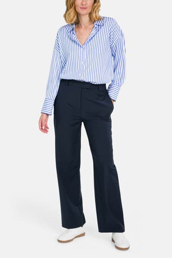 TOMMY HILFIGER Wollmix-Hose nachtblau