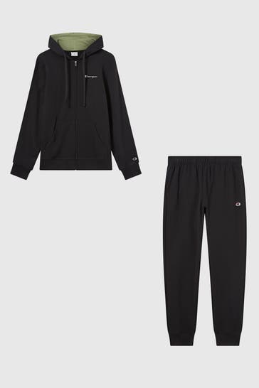 CHAMPION Trainingsanzug schwarz