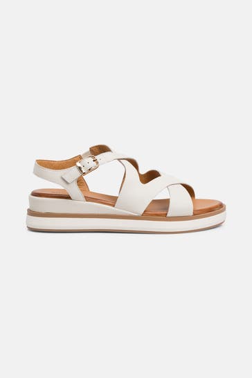 INUOVO Sandalen 'Coconut' offwhite
