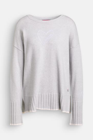 FRIEDA & FREDDIES NY Strickpullover hellgrau