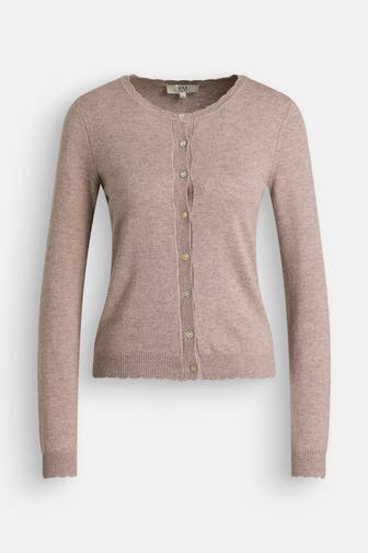 RM BY ROSEMUNDE Wollmix-Strickjacke 'Sofia' taupe