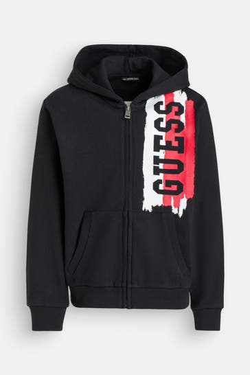 GUESS Sweatjacke schwarz