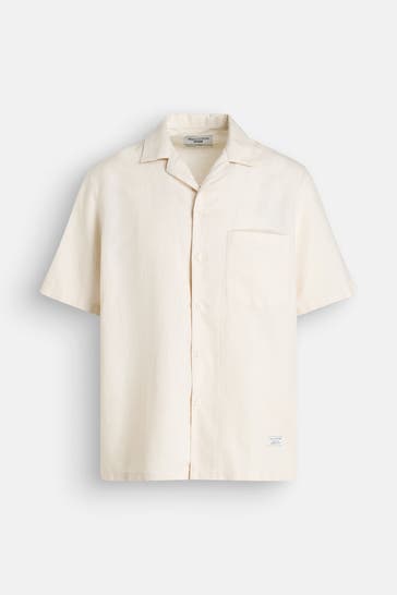MARC O'POLO Leinenmix-Hemd creme