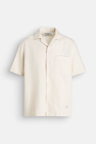 MARC O'POLO Leinenmix-Hemd creme