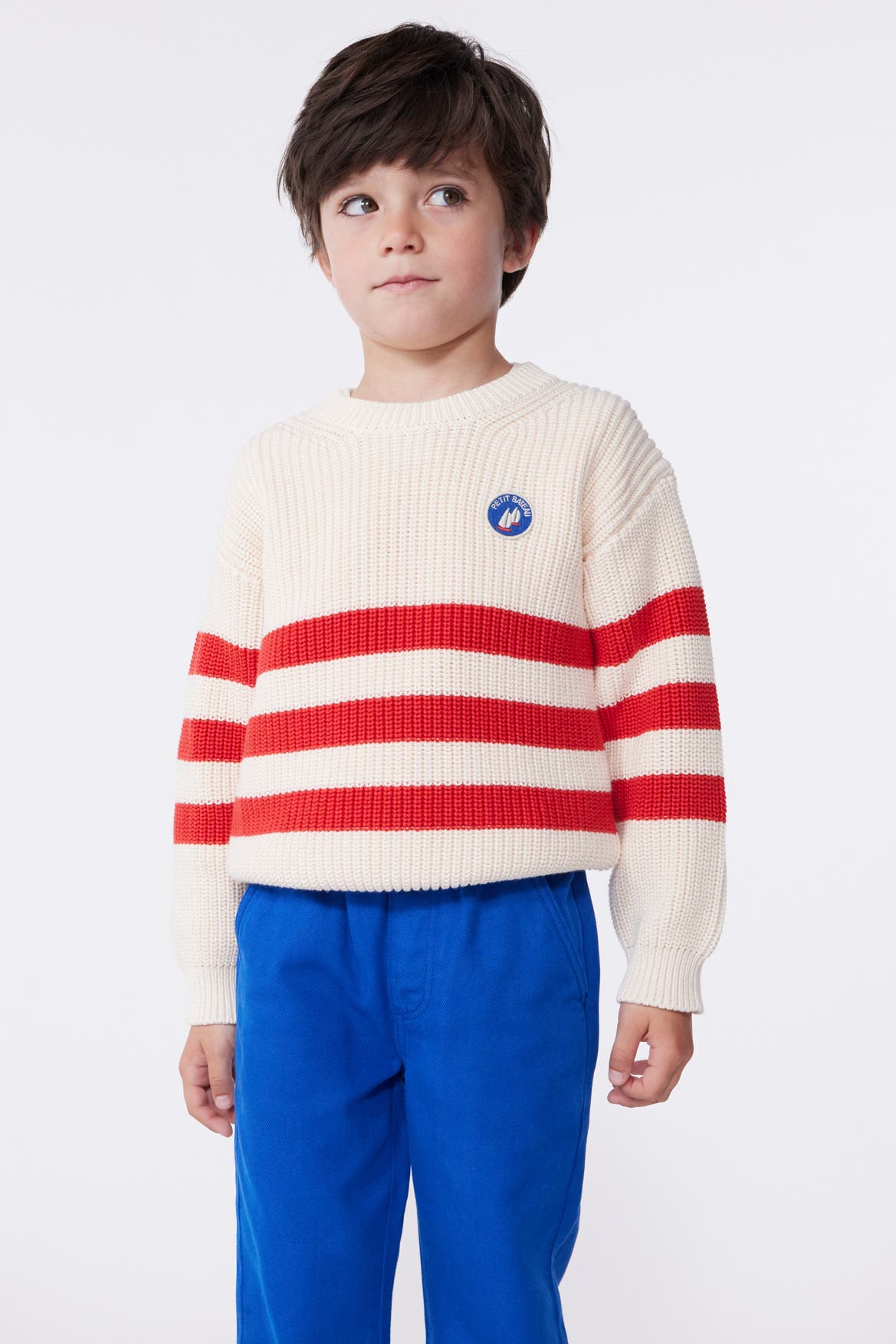 PETIT BATEAU Strickpullover gestreift, Bild 1