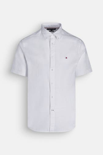 TOMMY HILFIGER Kurzarmhemd eisblau