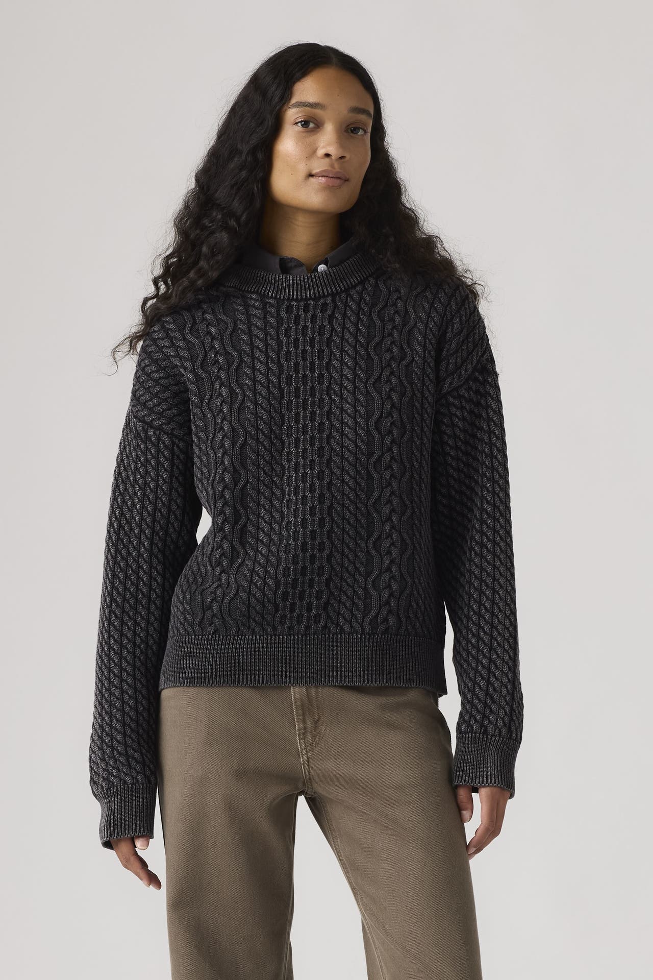 LEVI'S® Strickpullover 'Leilah' dunkelgrau, Bild 1