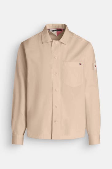 TOMMY HILFIGER Overshirt hellbraun