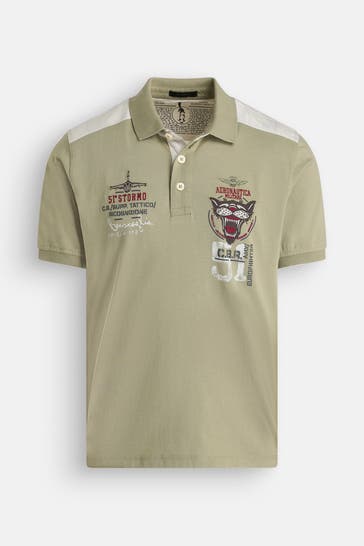 AERONAUTICA MILITARE Polo-Shirt graugrün