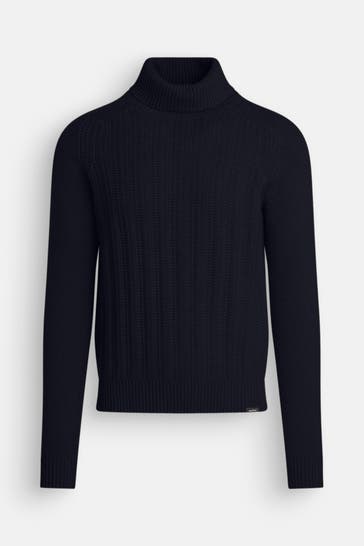 COLMAR Wollmix-Pullover nachtblau