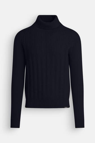 COLMAR Wollmix-Pullover nachtblau