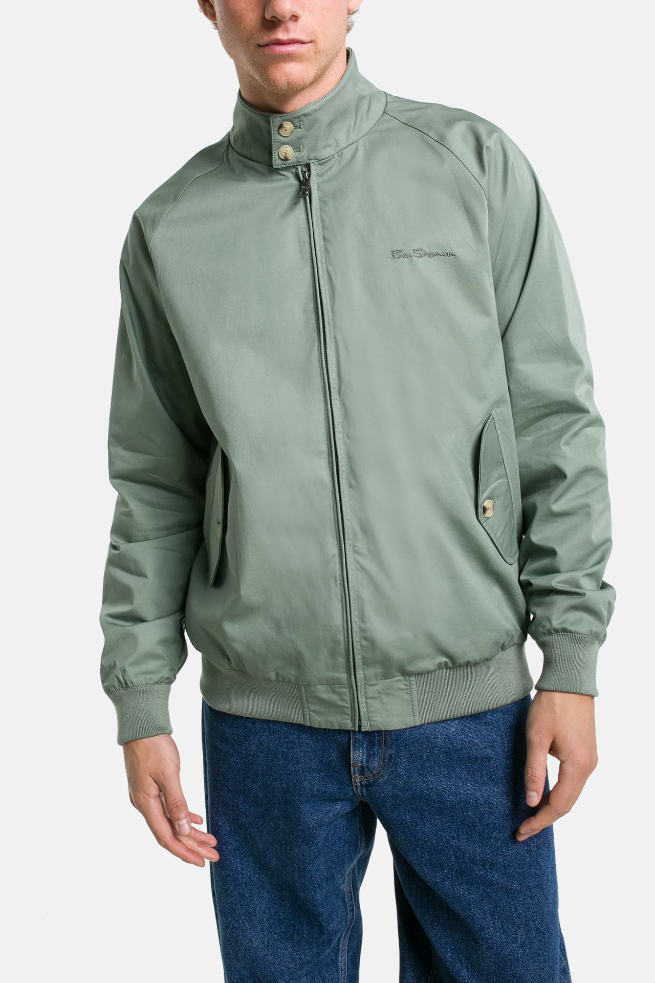 BEN SHERMAN Übergangsjacke graugrün, Bild 1
